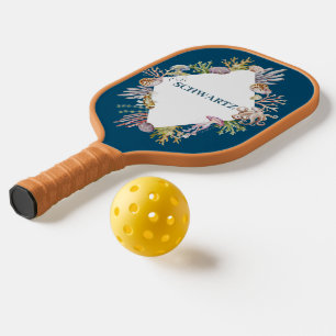 Coastal Aquatic Life Art , Pickleball Paddle