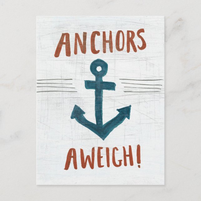 Coastal Art | Anchors Away Postcard (Front)