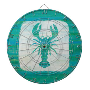 Coastal Art Aqua Lobster Dartboard