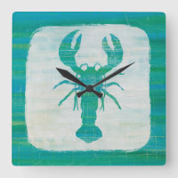 Coastal Art | Aqua Lobster
