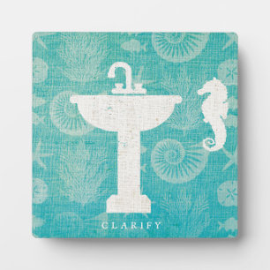 Coastal Art   Bathroom Sink Plaque