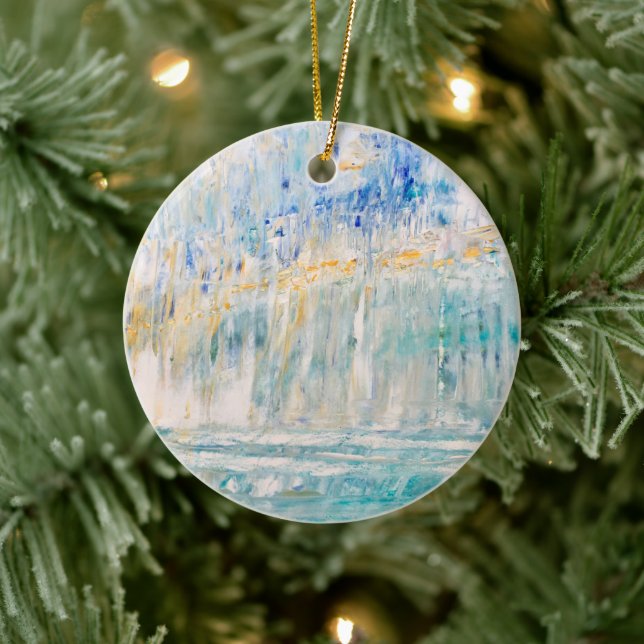 Coastal Art Ceramic Ornament (Tree)