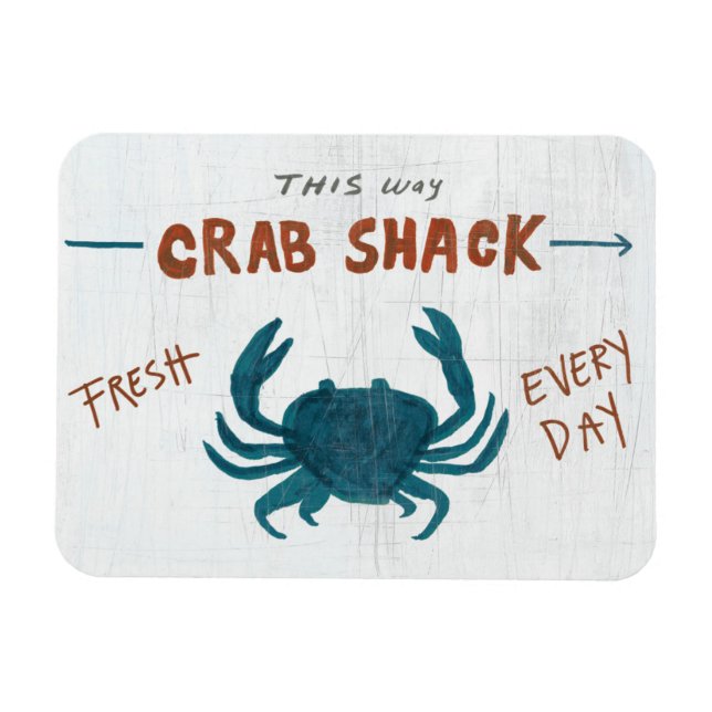 Coastal Art | Crab Shack Magnet (Horizontal)