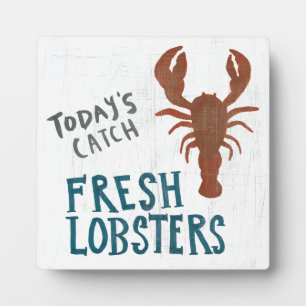 Coastal Art Fresh Lobsters Plaque