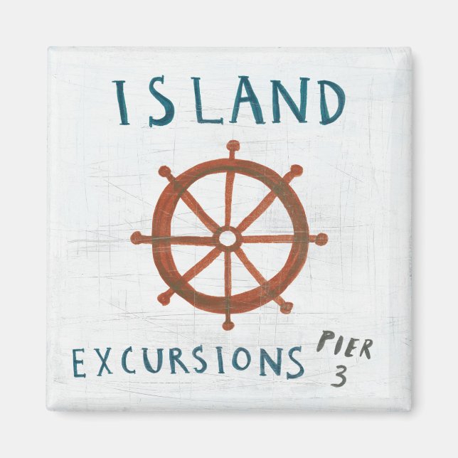 Coastal Art | Island Excursions Magnet (Front)