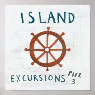 Coastal Art   Island Excursions Poster