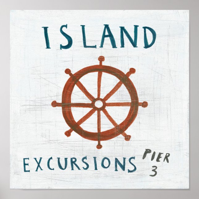 Coastal Art | Island Excursions Poster (Front)