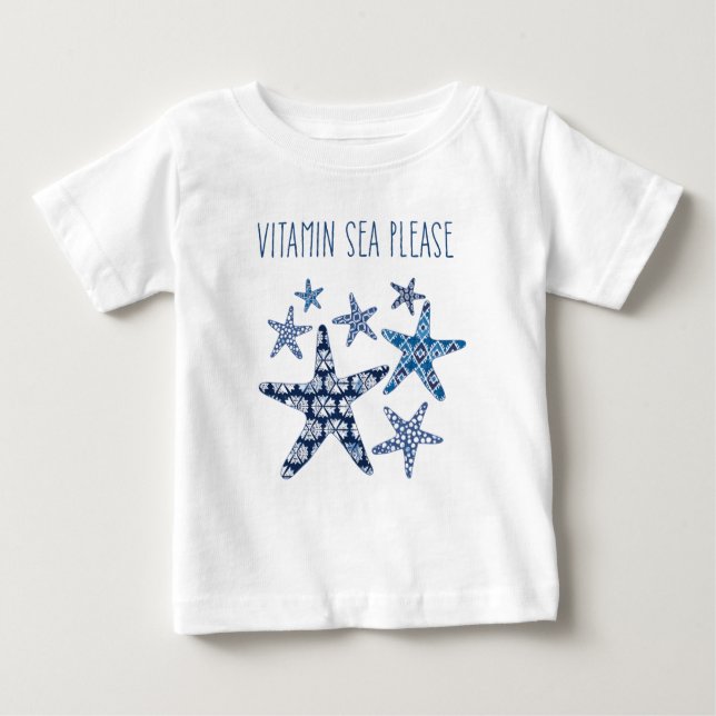 Coastal Art | Vitamin Sea Please Baby T-Shirt (Front)