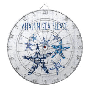 Coastal Art Vitamin Sea Please Dartboard