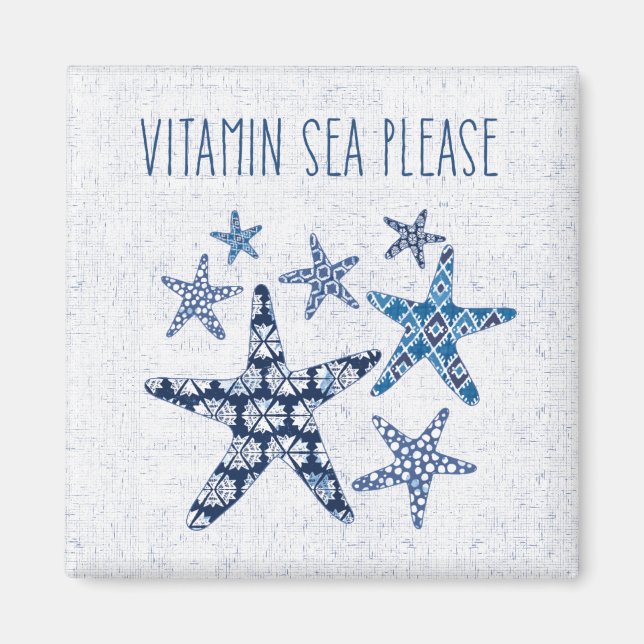 Coastal Art | Vitamin Sea Please Magnet (Front)