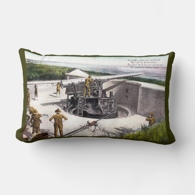 Coastal Artillery Lumbar Cushion (Front)