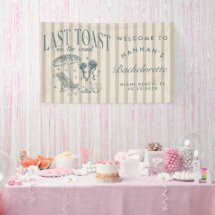 Coastal Bachelorette Cocktail Party Navy Banner