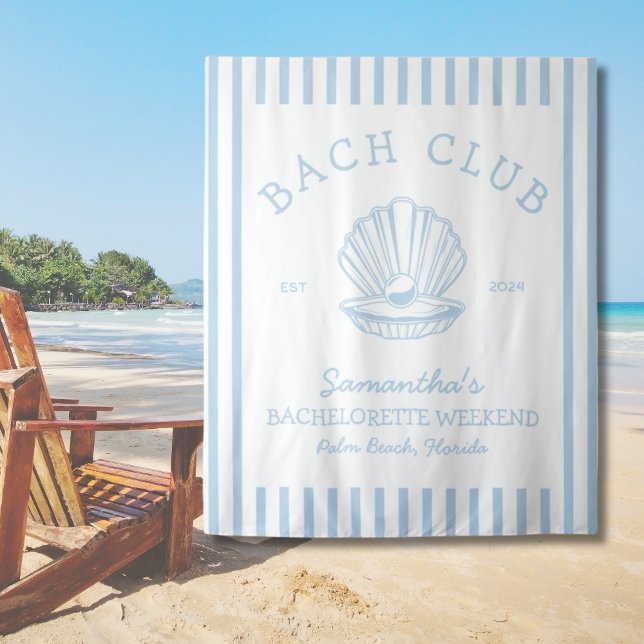 Coastal Bachelorette Party blue Backdrop bach club Tapestry (Coastal Bachelorette Party blue Backdrop bach club Tapestry
)