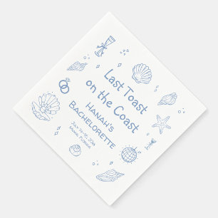 Coastal Bachelorette Party Napkin