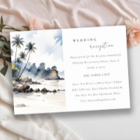 Coastal Bali Beach Palm Tree Wedding Reception