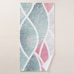 Coastal/Beach abstract waves  Bath Towel