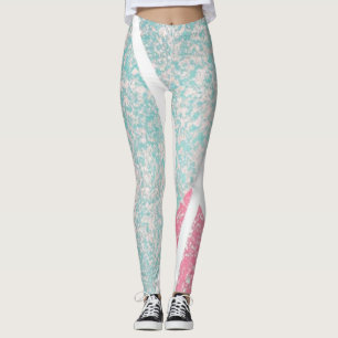 Coastal/Beach abstract waves Leggings