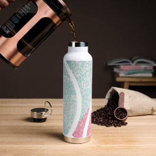 Coastal/Beach abstract waves Water Bottle
