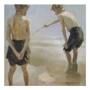 Coastal Beach Bothers Landscape Poster