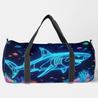 Coastal/Beach colourful neon shark