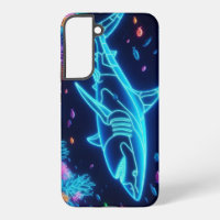 Coastal/Beach colourful neon shark