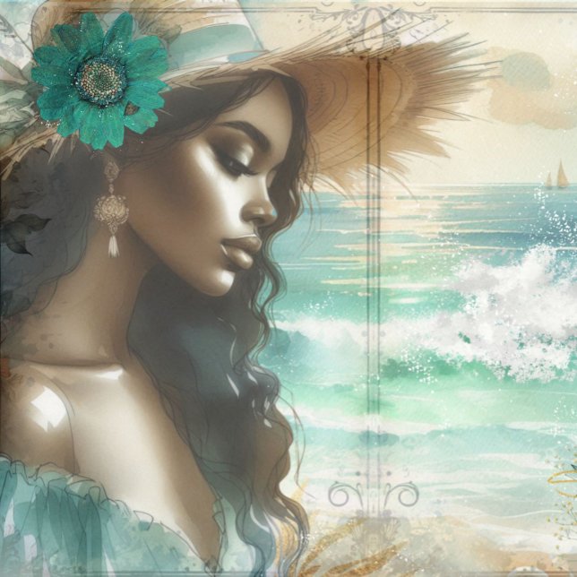 Coastal Beach Decoupage Junk Journal Scrapbook  (Coastal Beach Decoupage Junk Journal Scrapbook Paper)