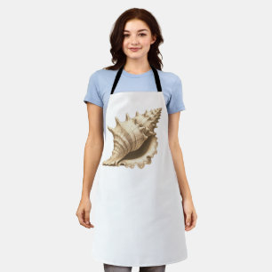 Coastal/beach/nautical seashell apron