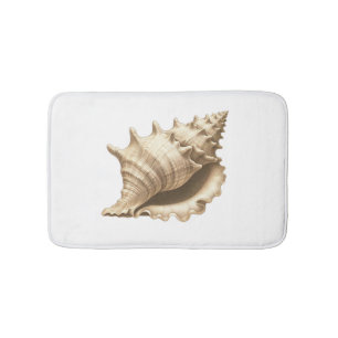 Coastal/beach/nautical seashell bath mat