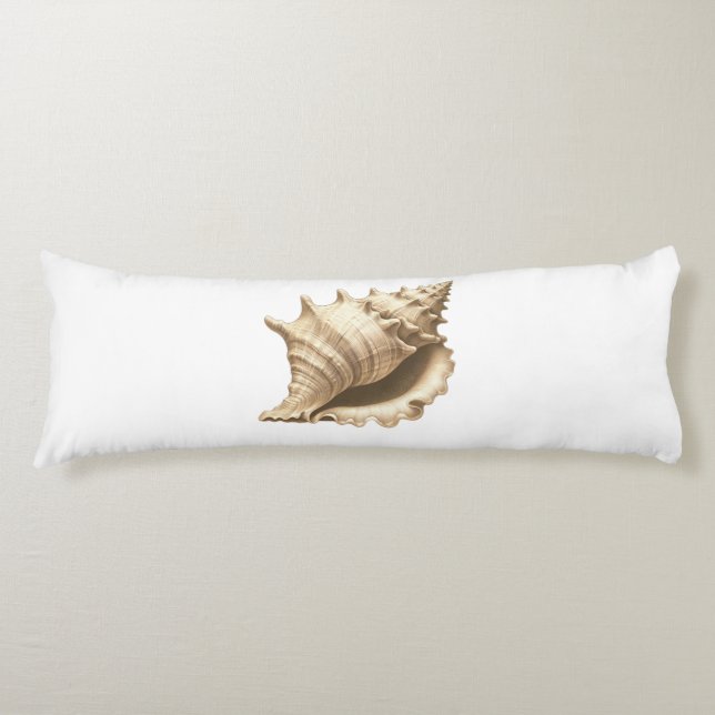 Coastal/beach/nautical seashell  body cushion (Front)