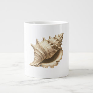 Coastal/beach/nautical seashell large coffee mug