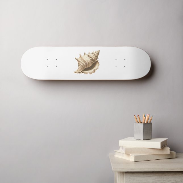 Coastal/beach/nautical seashell  skateboard (Wall Art (Horz))