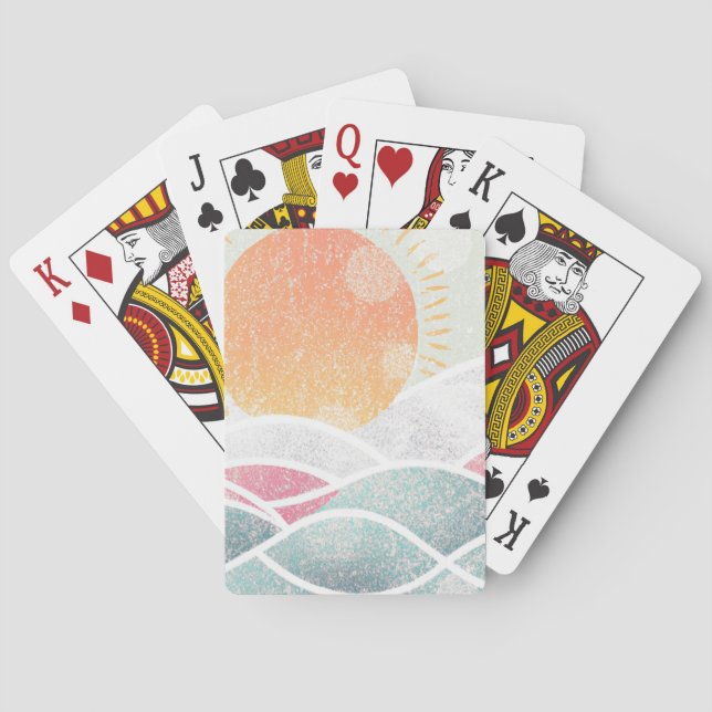 Coastal/Beach/sunny  Playing Cards (Back)