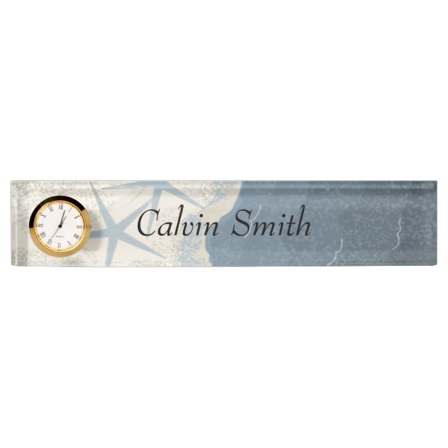 Coastal Beach Theme Nameplate (Front)