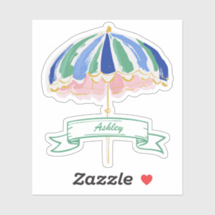 Coastal Beach Umbrella Bachelorette Personalised 