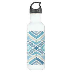 Coastal/beachy/nautical blue 710 ml water bottle