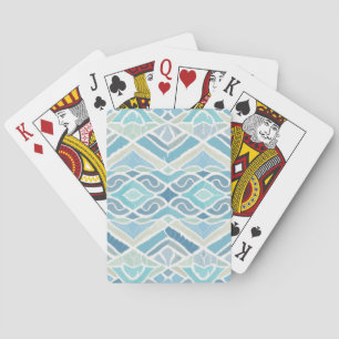 Coastal/beachy/nautical blue playing cards