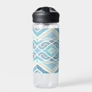 Coastal/beachy/nautical blue water bottle
