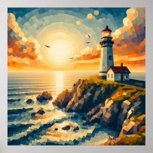 Coastal Beacon Poster