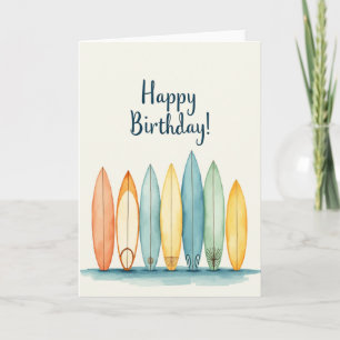 Coastal Birthday Boards Card