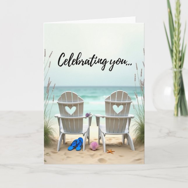 Coastal Birthday Wish Card (Front)