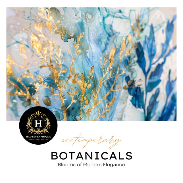 Coastal Blue and Gold Tissue Paper  (Creator Uploaded)