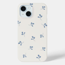 Coastal Blue Botanical Toss Pattern