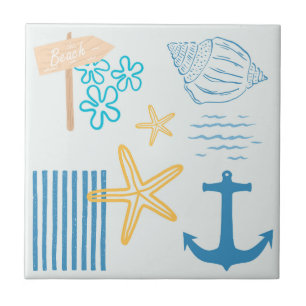 Coastal Blue Ceramic Tile