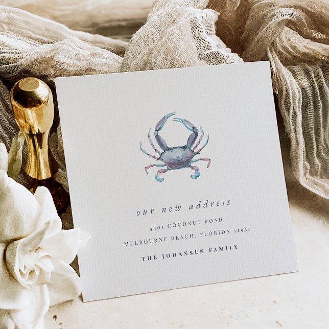 Coastal Blue Crab Change of Address Moving Announcement (Creator Uploaded)