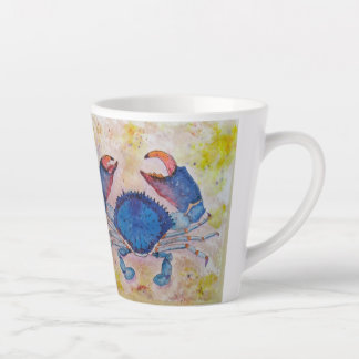 Coastal Blue Crab Latte Mug