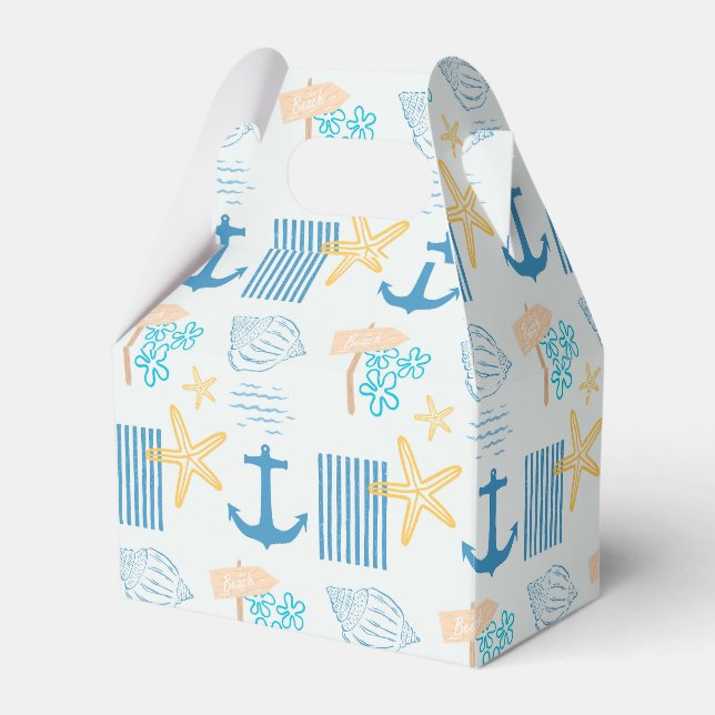 Coastal Blue Favour Box (Front Side)