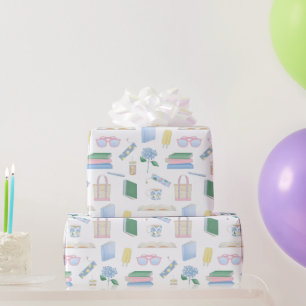 Coastal Book Club, Summer Reading Challenge Wrapping Paper