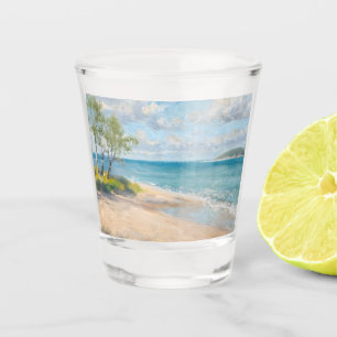 Coastal Breeze Fine Art Beach Print Shot Glass