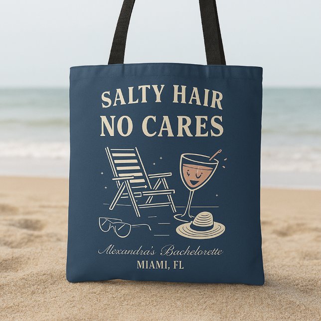 Coastal Breeze Last Toast Bachelorette Tote Bag (Creator Uploaded)