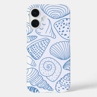 Coastal Breeze – Light Blue Beach Shell iPhone 16  iPhone 16 Case